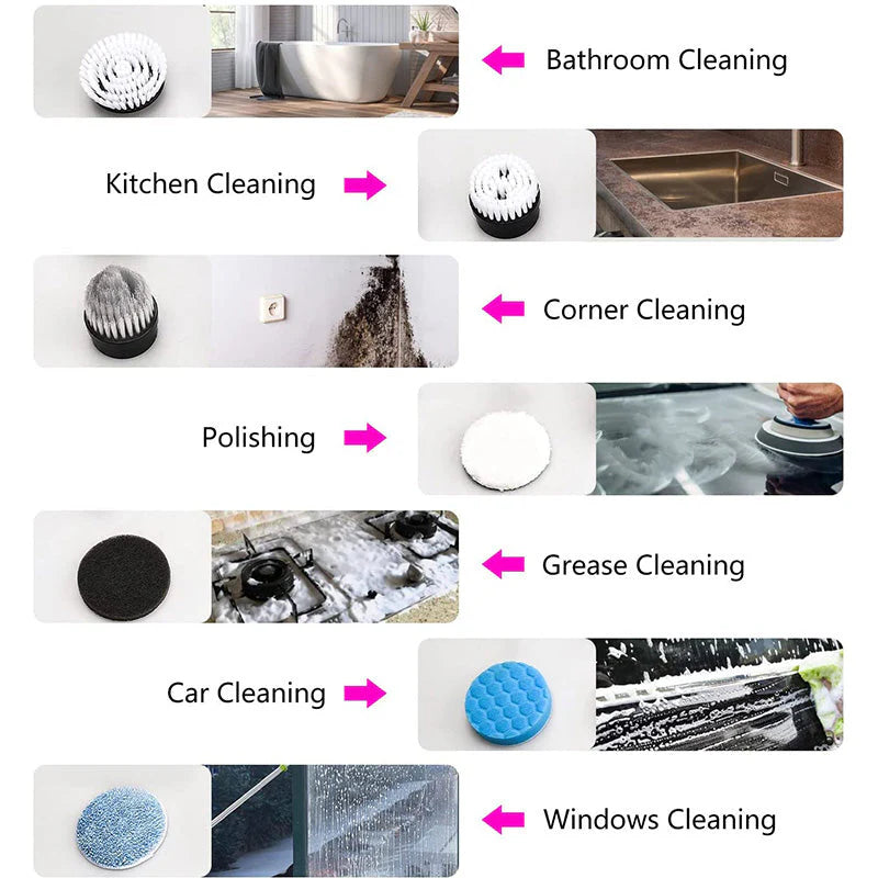 My Homeland Careā¢ 7 in 1 Electric Cleaning Tool Magic Brush Pro